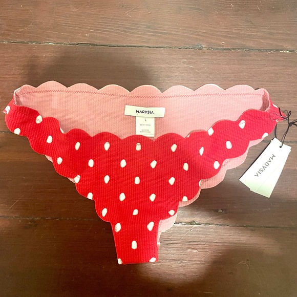 Marysia Scalloped polka dot Swimsuit Set - Picture 4 of 5